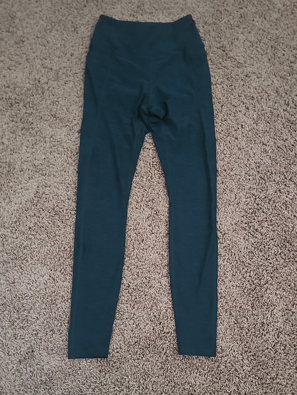 Senita Athletics Green-black High-Waist Leggings